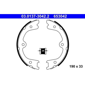 ATE Bremsbackensatz, Feststellbremse 03.0137-3042.2 -...