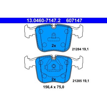 ATE Bremsbelagsatz, Scheibenbremse 13.0460-7147.2 -...