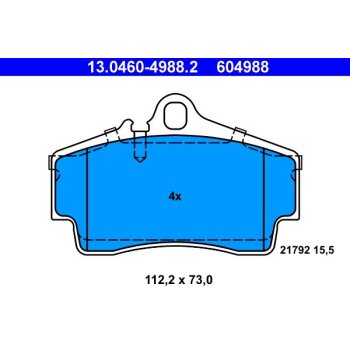 ATE Bremsbelagsatz, Scheibenbremse 13.0460-4988.2 -...