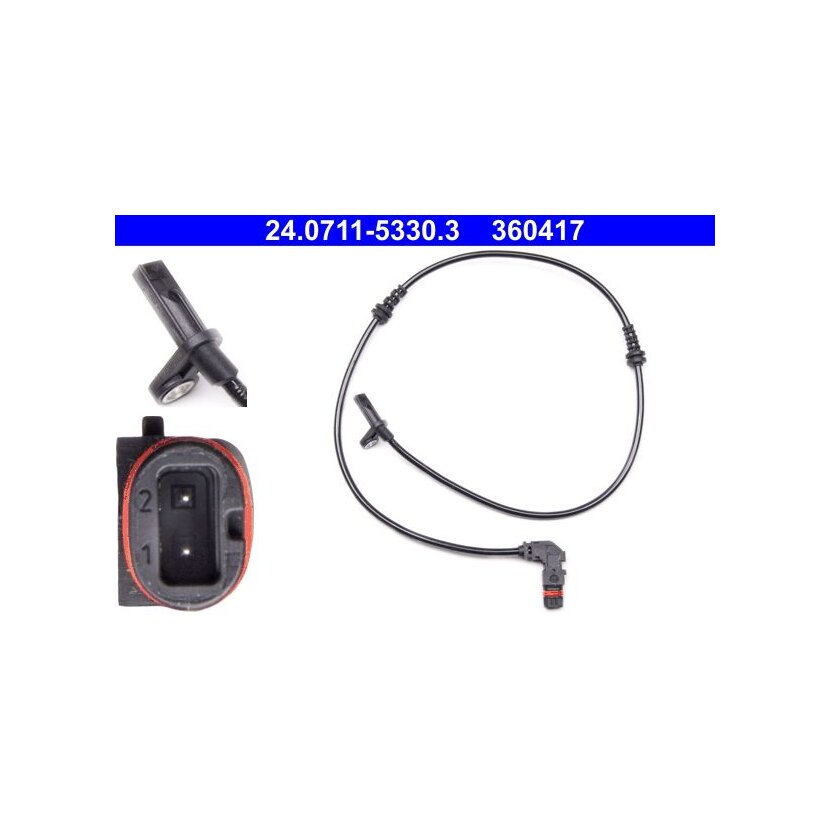 ATE Sensor, Raddrehzahl 24.0711-5330.3 - 24071153303 für 204 905 80 00
