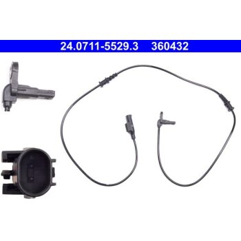 ATE Sensor, Raddrehzahl 24.0711-5529.3 - 24071155293...