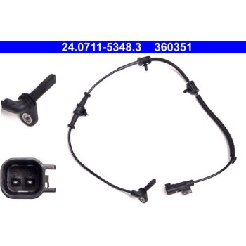 ATE Sensor, Raddrehzahl 24.0711-5348.3 - 24071153483...