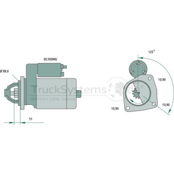 BOSCH Starter 0 986 017 240 - 0986017240 für A 004...