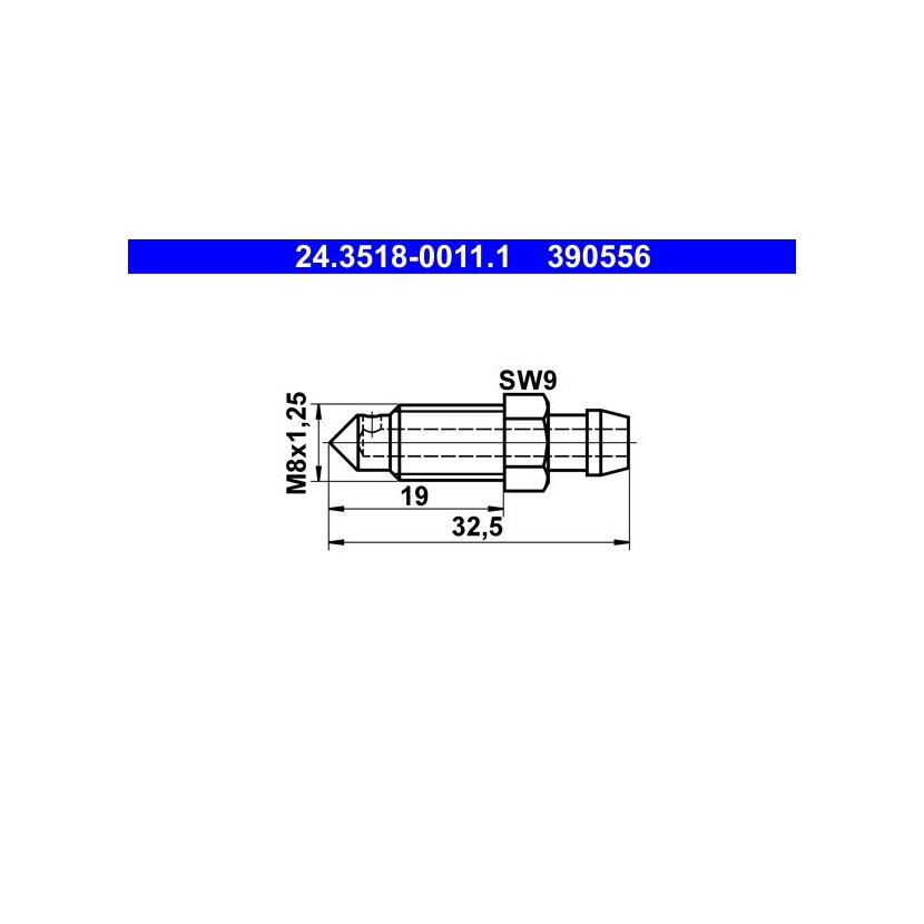 ATE Entlüfterschraube/-ventil 24.3518-0011.1 - 24351800111