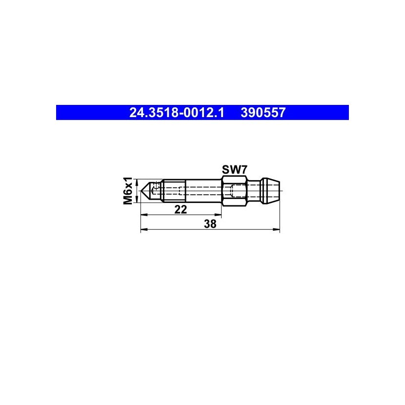 ATE Entlüfterschraube/-ventil 24.3518-0012.1 - 24351800121