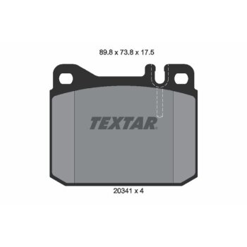 TEXTAR Bremsbelagsatz, Scheibenbremse 2034110 für...