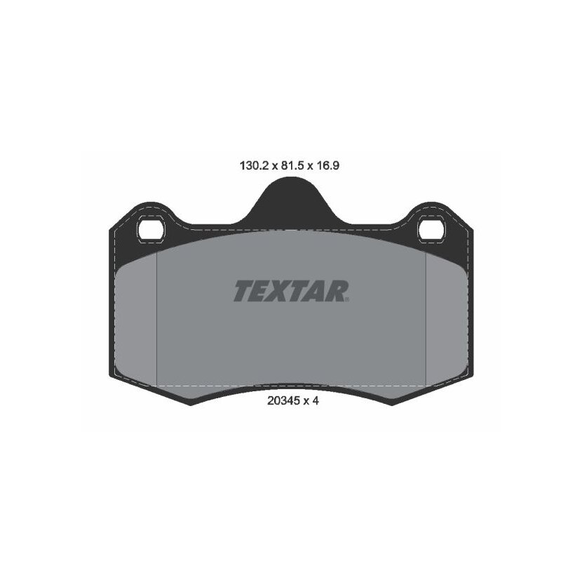 TEXTAR Bremsbelagsatz, Scheibenbremse 2034501 für 6020013035
