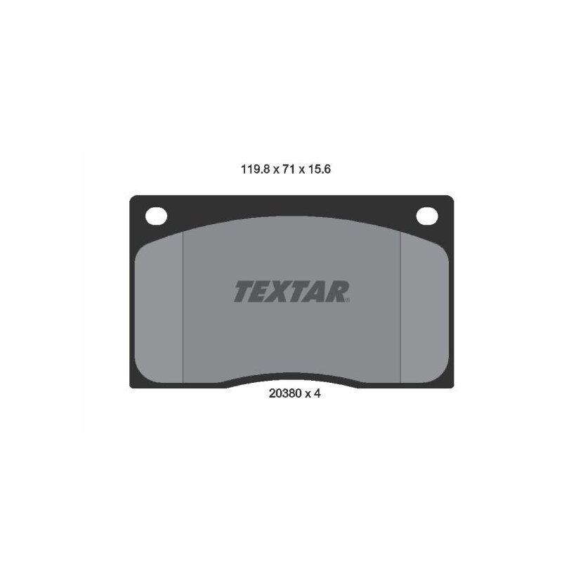 TEXTAR Bremsbelagsatz, Scheibenbremse 2038001 für JLM9517