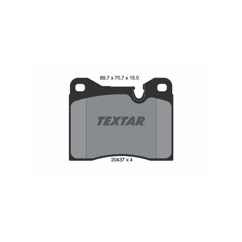 TEXTAR Bremsbelagsatz, Scheibenbremse 2043703 für 60736109