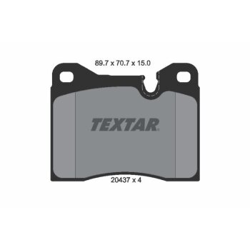 TEXTAR Bremsbelagsatz, Scheibenbremse 2043703 für...