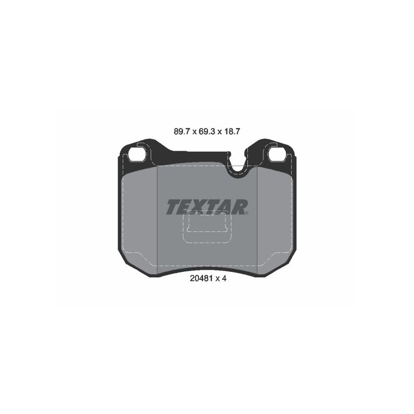 TEXTAR Bremsbelagsatz, Scheibenbremse 2048102 für 94435194101