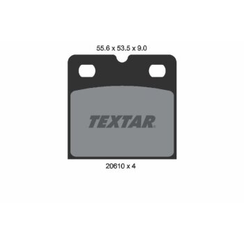 TEXTAR Bremsbelagsatz, Scheibenfeststellbremse 2061005...