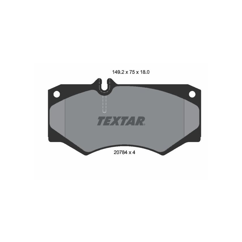 TEXTAR Bremsbelagsatz, Scheibenbremse 2078401 für 291698151A