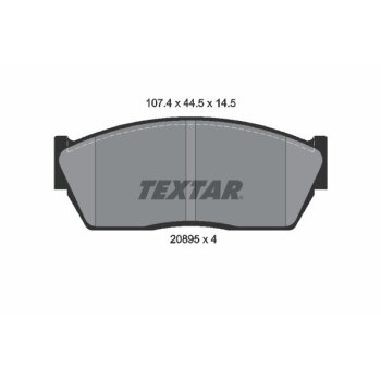 TEXTAR Bremsbelagsatz, Scheibenbremse 2089501