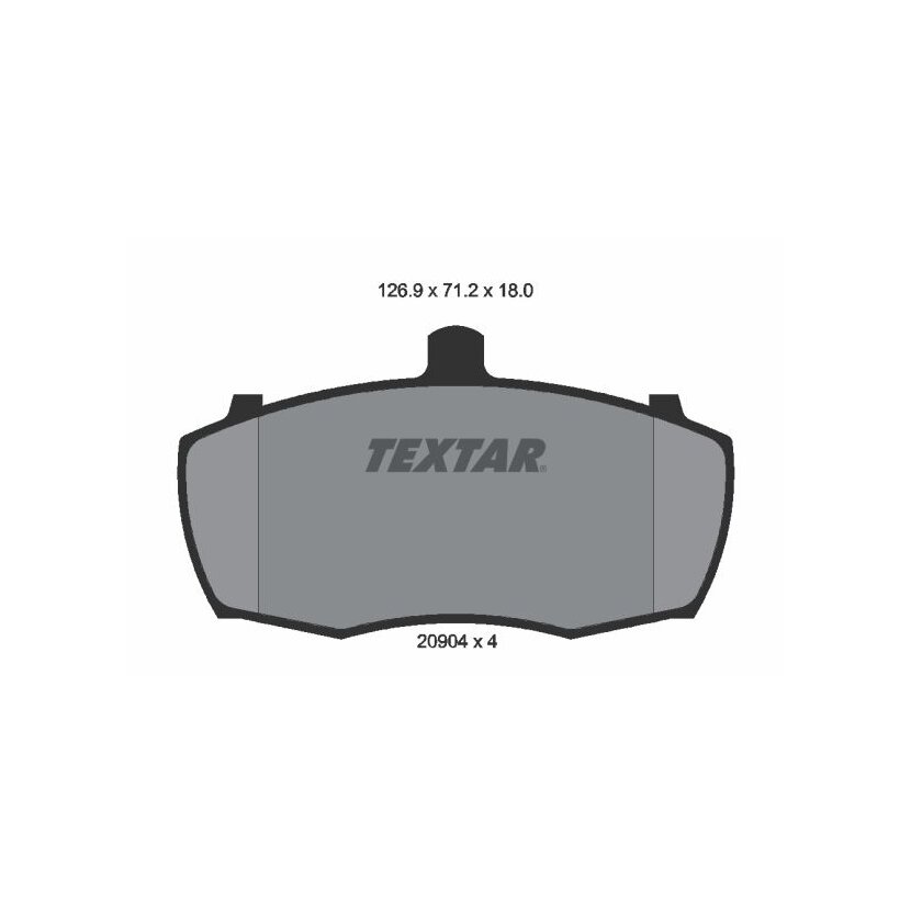 TEXTAR Bremsbelagsatz, Scheibenbremse 2090401 für GBP272