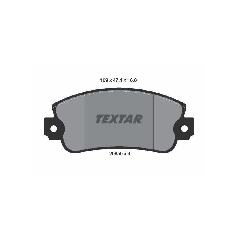 TEXTAR Bremsbelagsatz, Scheibenbremse 2095005 für 792589