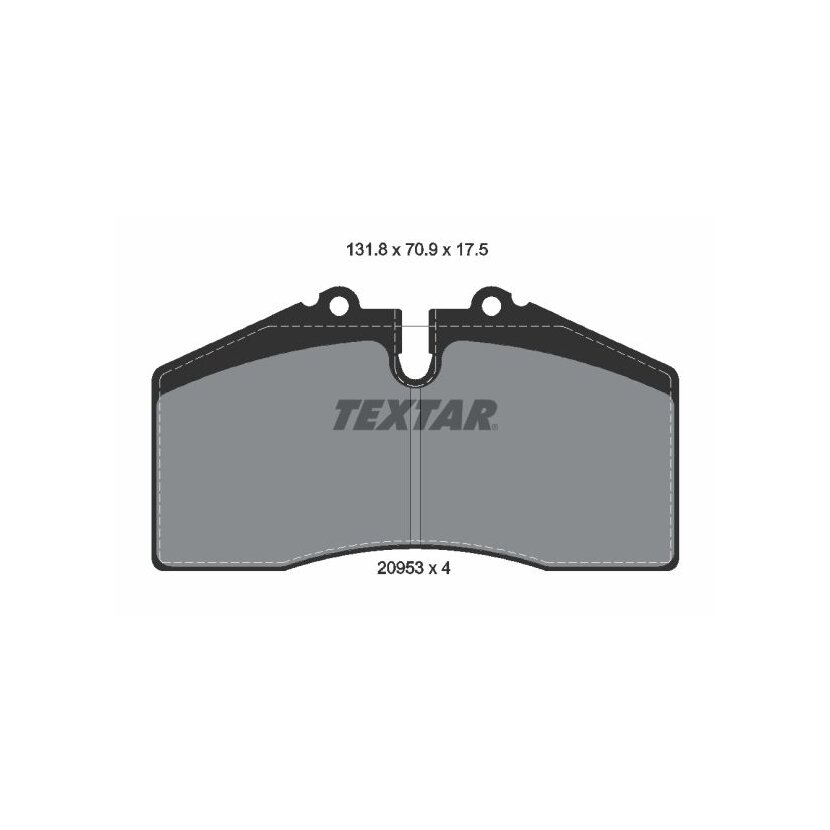 TEXTAR Bremsbelagsatz, Scheibenbremse 2095302 für 8A0698151D