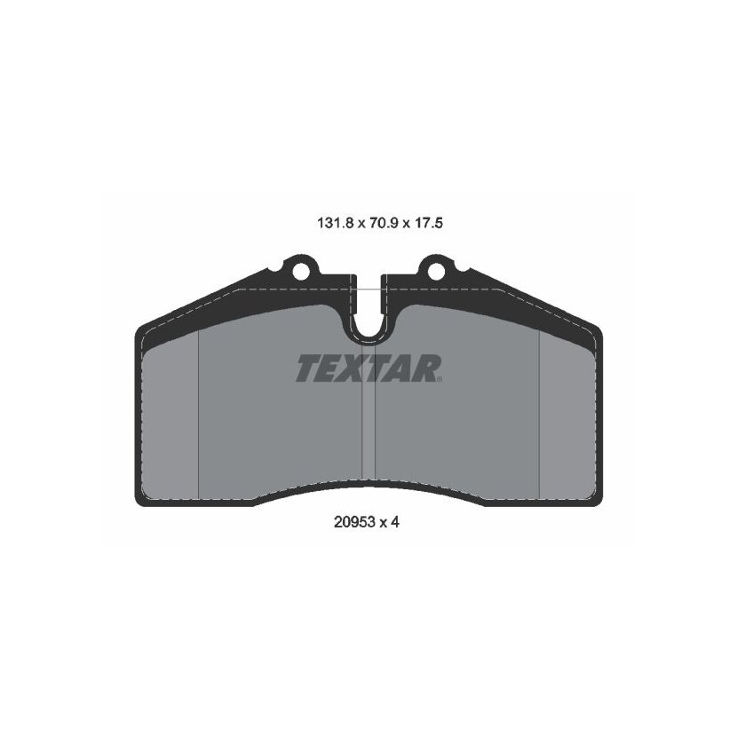 TEXTAR Bremsbelagsatz, Scheibenbremse 2095310 für 96535193902