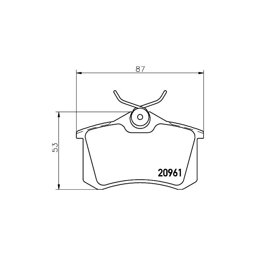 TEXTAR Bremsbelagsatz, Scheibenbremse 2096101