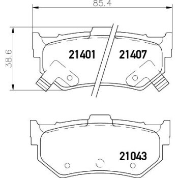 TEXTAR Bremsbelagsatz, Scheibenbremse 2104302 für...