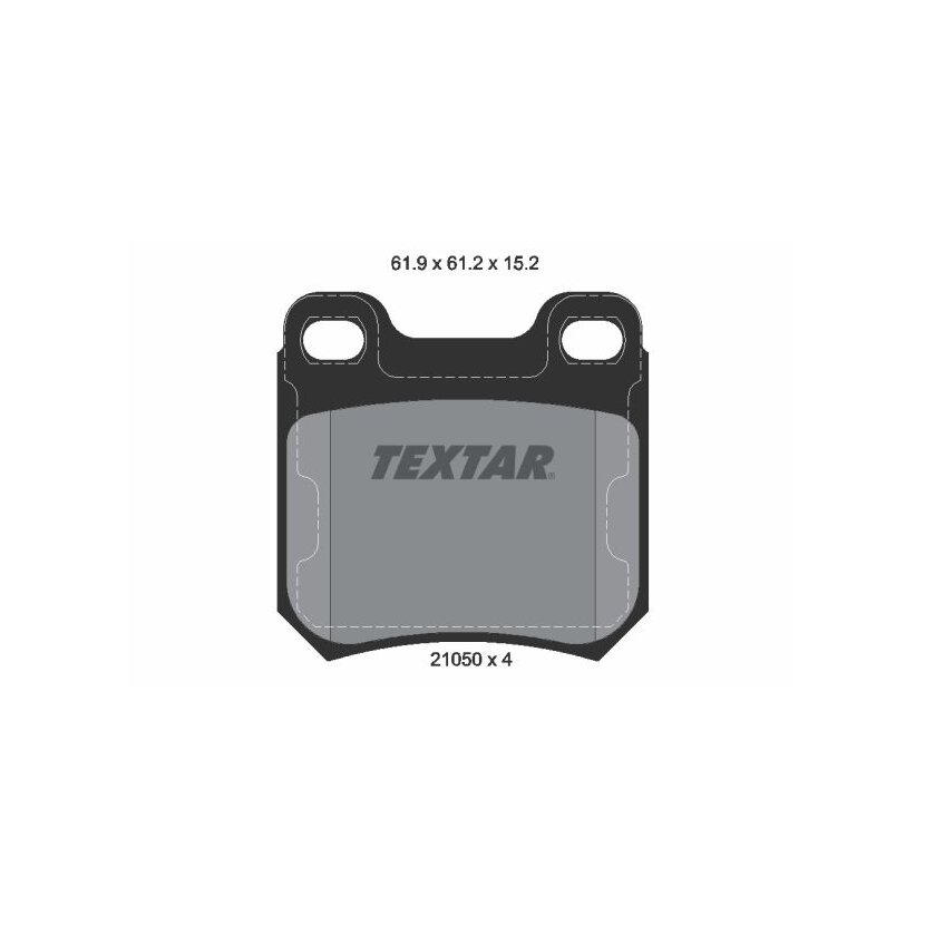TEXTAR Bremsbelagsatz, Scheibenbremse 2105002 für 90487271