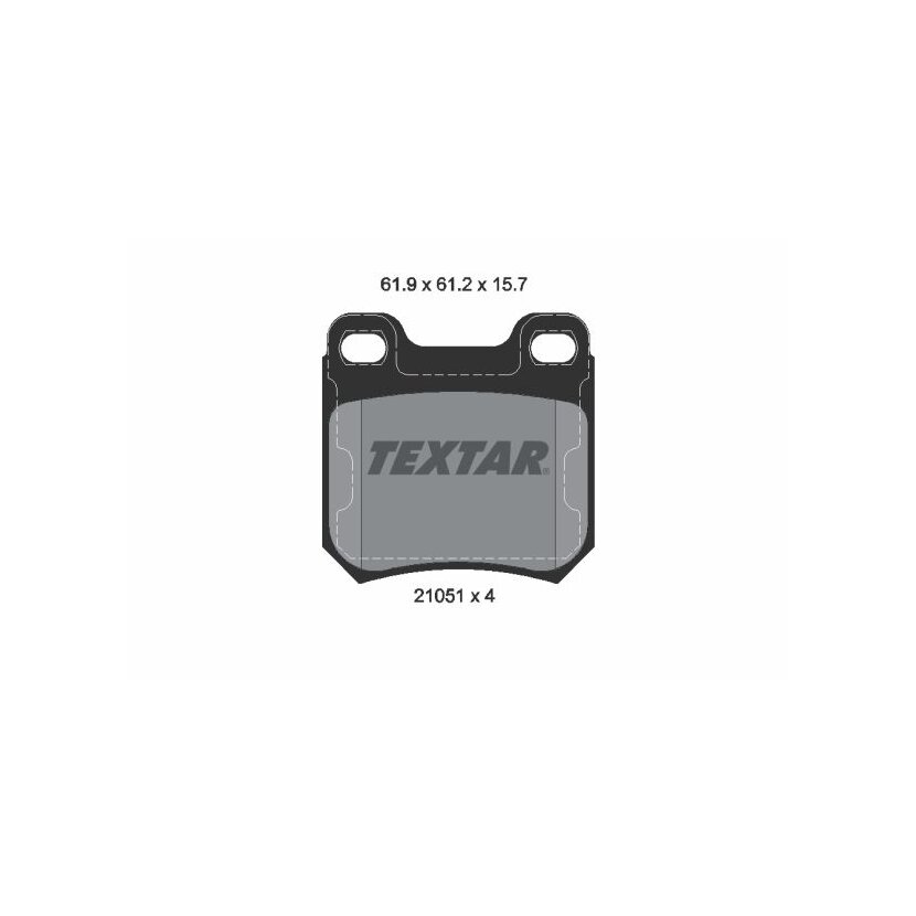 TEXTAR Bremsbelagsatz, Scheibenbremse 2105101 für 1605924
