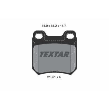 TEXTAR Bremsbelagsatz, Scheibenbremse 2105101 für...