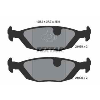 TEXTAR Bremsbelagsatz, Scheibenbremse 2108902 für...