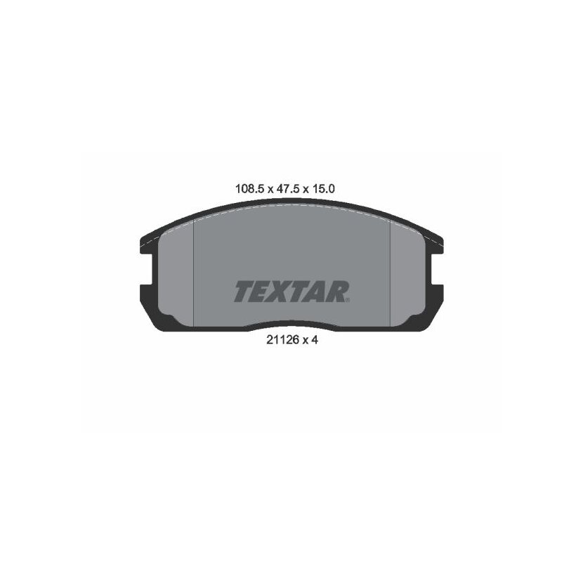 TEXTAR Bremsbelagsatz, Scheibenbremse 2112601 für MB366969