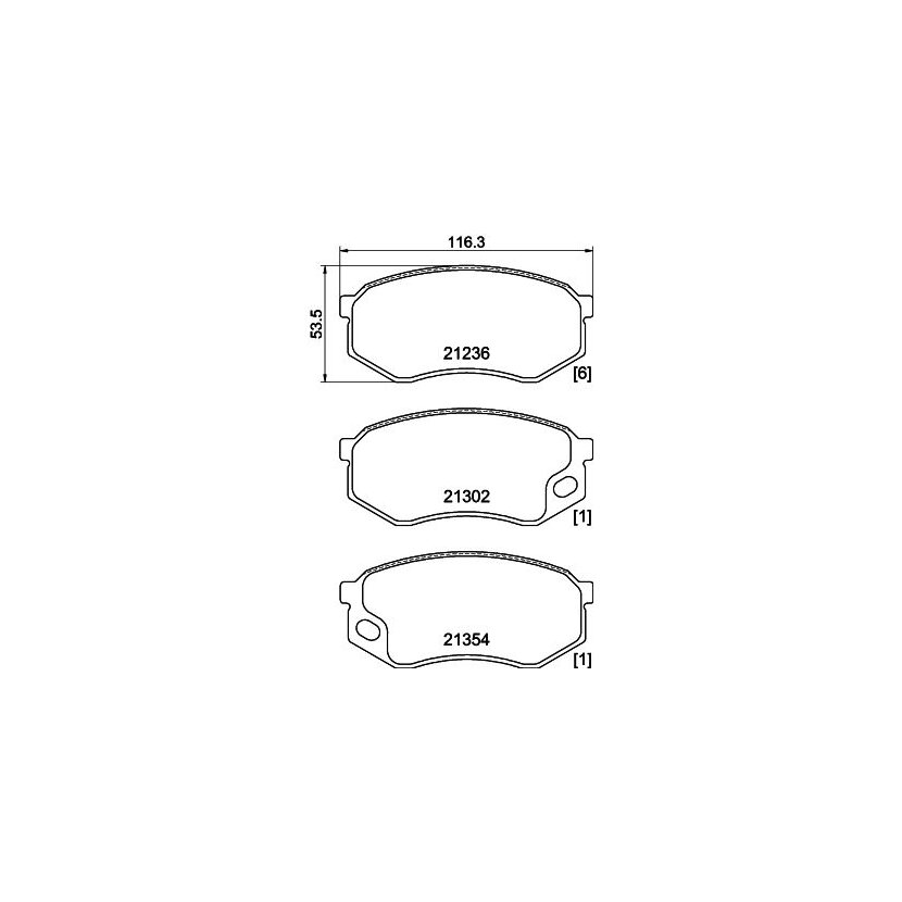 TEXTAR Bremsbelagsatz, Scheibenbremse 2123601 für MC838489