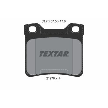 TEXTAR Bremsbelagsatz, Scheibenbremse 2127803 für...