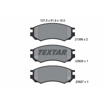 TEXTAR Bremsbelagsatz, Scheibenbremse 2138604 für...