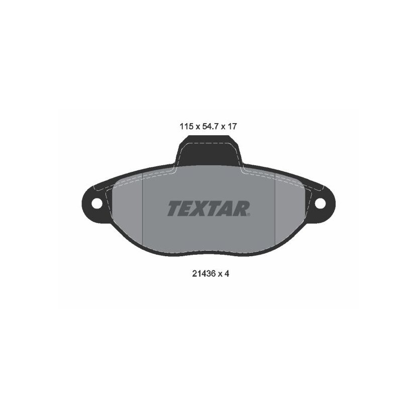 TEXTAR Bremsbelagsatz, Scheibenbremse 2143602 für 77368201