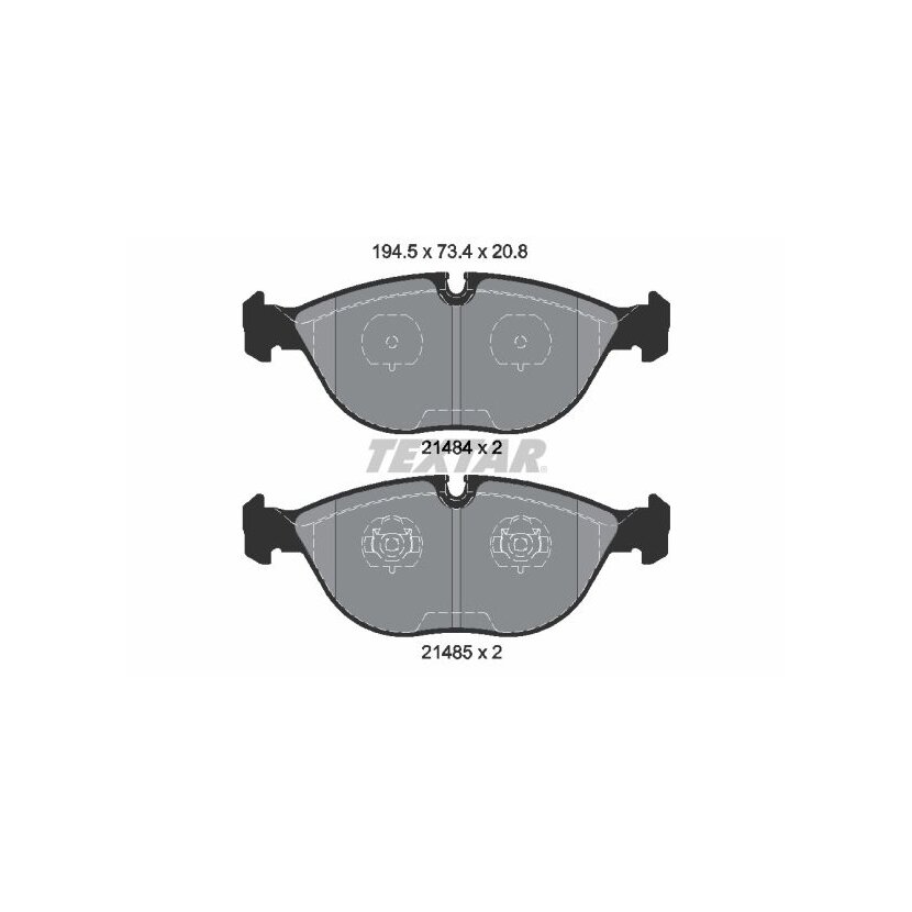 TEXTAR Bremsbelagsatz, Scheibenbremse 2148401 für 8N0698151D