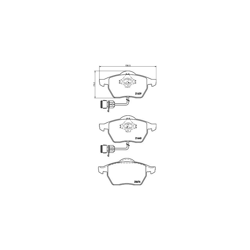 TEXTAR Bremsbelagsatz, Scheibenbremse 2163901 für 4D0698151G