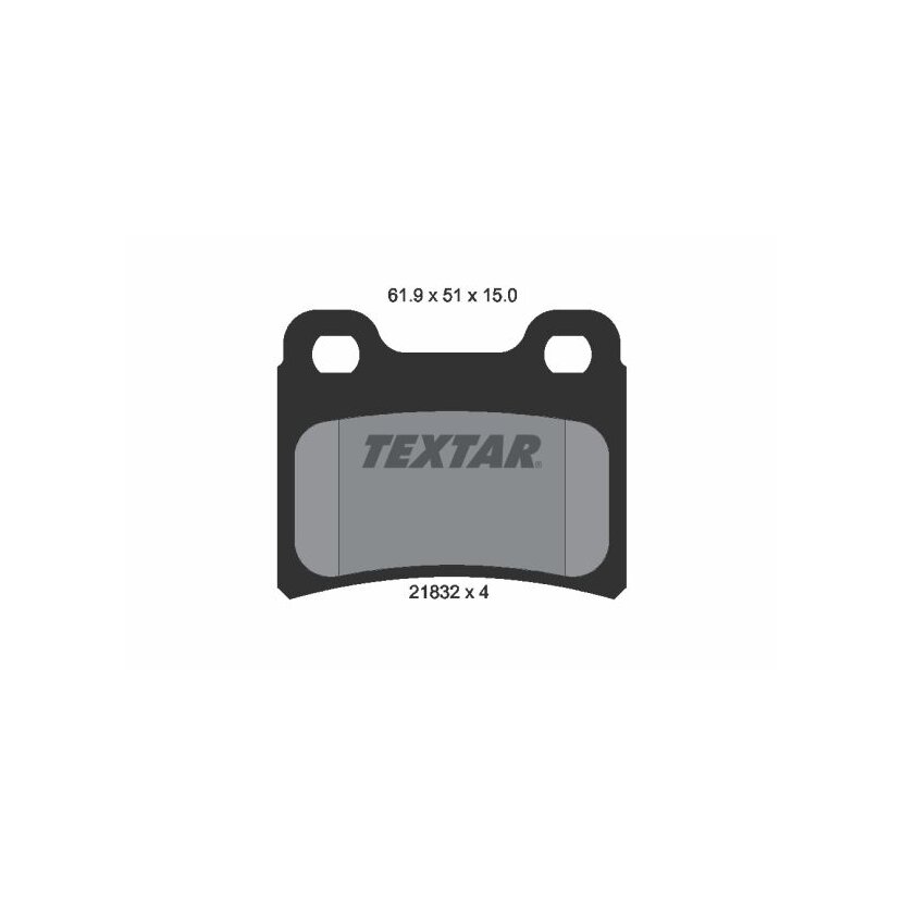 TEXTAR Bremsbelagsatz, Scheibenbremse 2183201 für 377698451