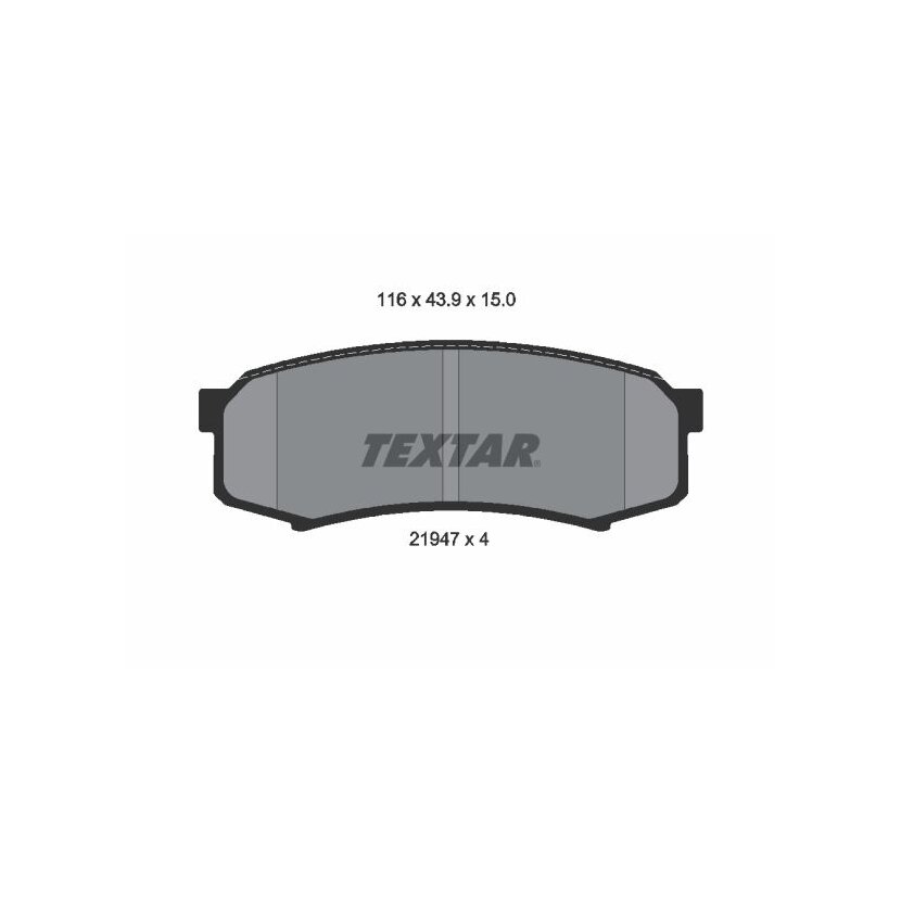 TEXTAR Bremsbelagsatz, Scheibenbremse 2194701 für 4605A458