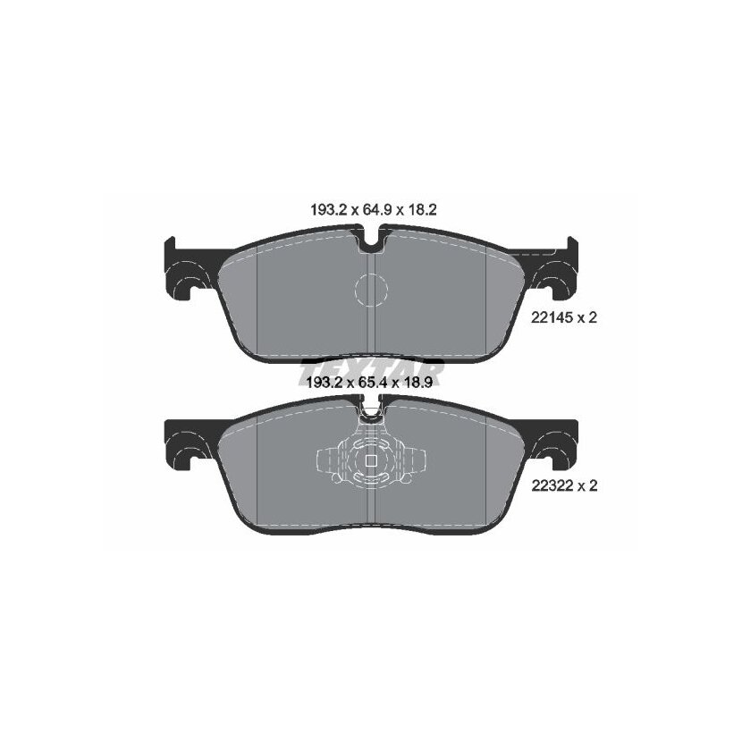 TEXTAR Bremsbelagsatz, Scheibenbremse 2214501 für T4N13434