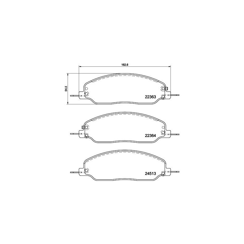 TEXTAR Bremsbelagsatz, Scheibenbremse 2236301 für CR332001AA