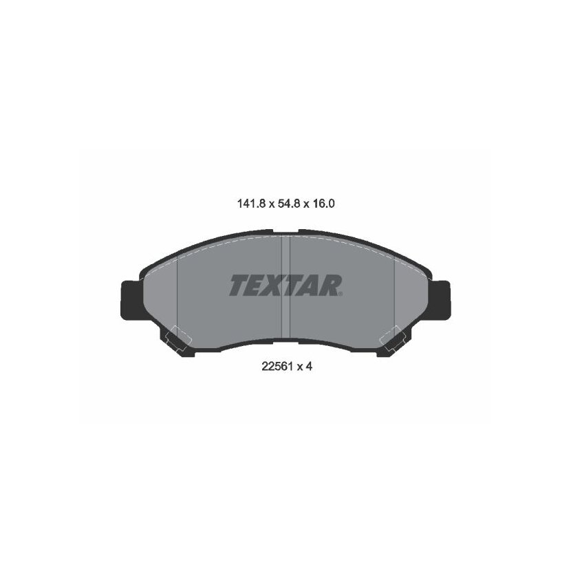 TEXTAR Bremsbelagsatz, Scheibenbremse 2256101 für 04465BZ280