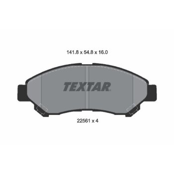 TEXTAR Bremsbelagsatz, Scheibenbremse 2256101 für...