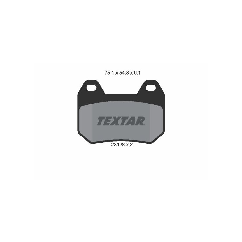 TEXTAR Bremsbelagsatz, Scheibenbremse 2312801 für 7680375
