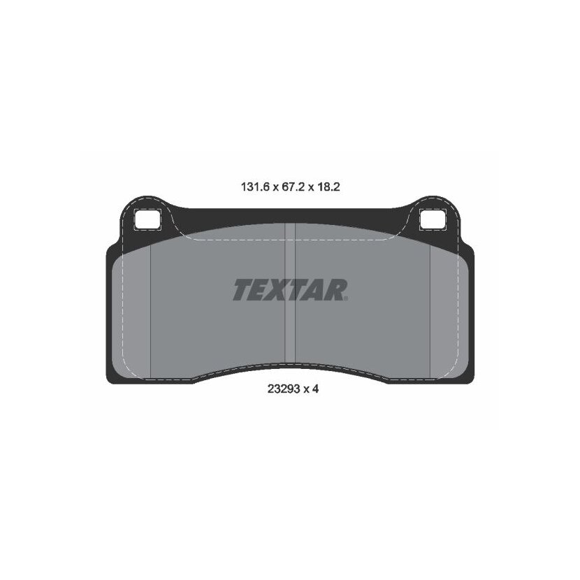 TEXTAR Bremsbelagsatz, Scheibenbremse 2329301 für MXD1550AA