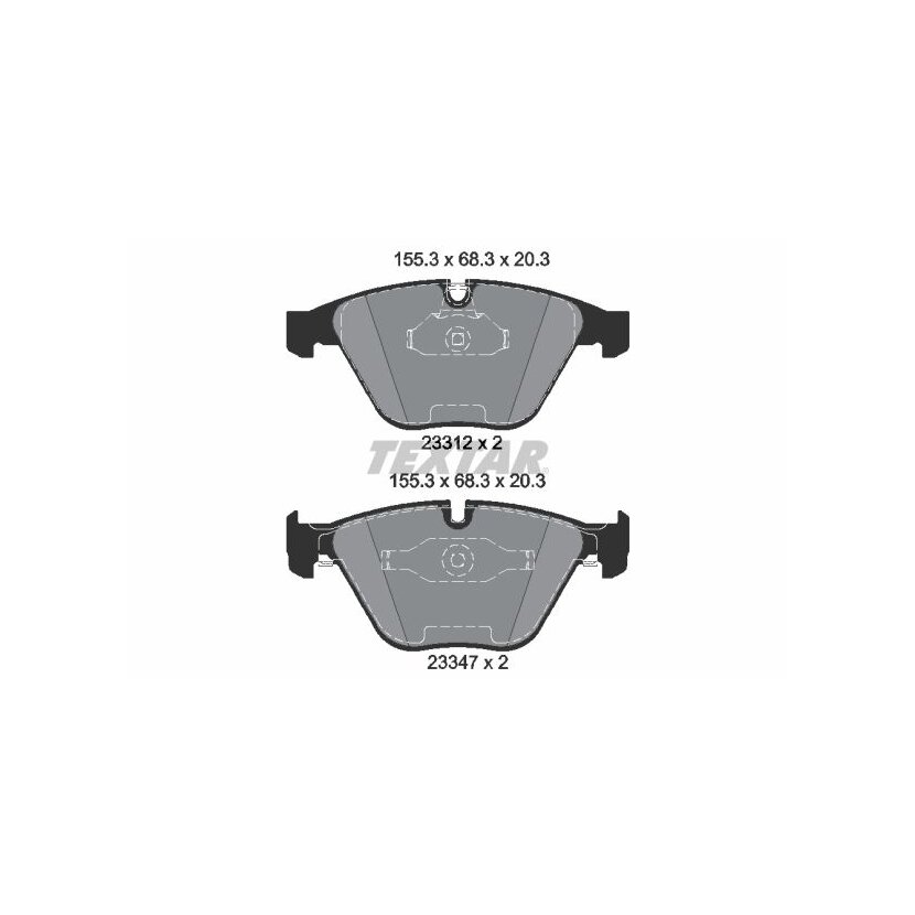 TEXTAR Bremsbelagsatz, Scheibenbremse 2331204