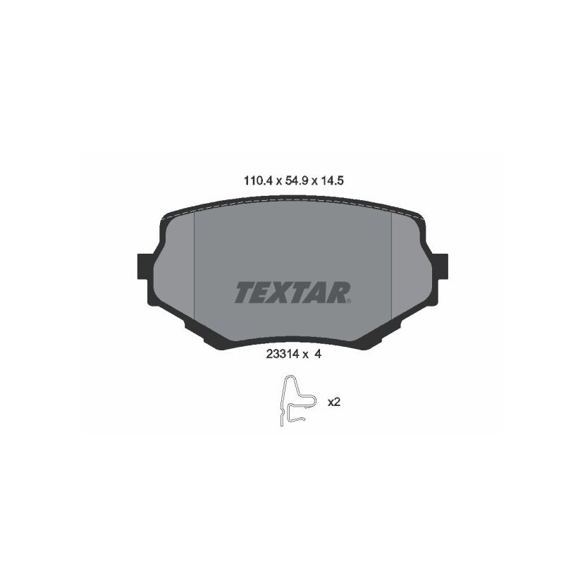 TEXTAR Bremsbelagsatz, Scheibenbremse 2331401 für 1A503323Z