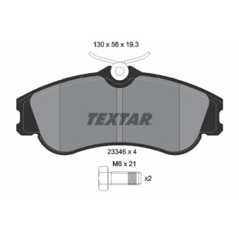TEXTAR Bremsbelagsatz, Scheibenbremse 2334602 für...