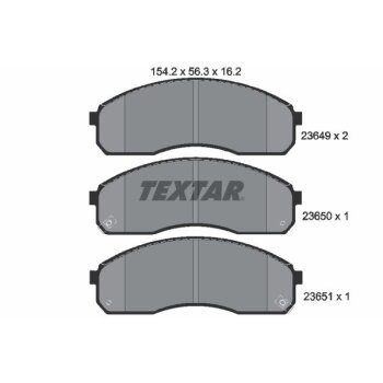 TEXTAR Bremsbelagsatz, Scheibenbremse 2364901 für...