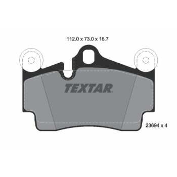 TEXTAR Bremsbelagsatz, Scheibenbremse 2369402 für...