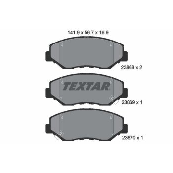 TEXTAR Bremsbelagsatz, Scheibenbremse 2386801 für...