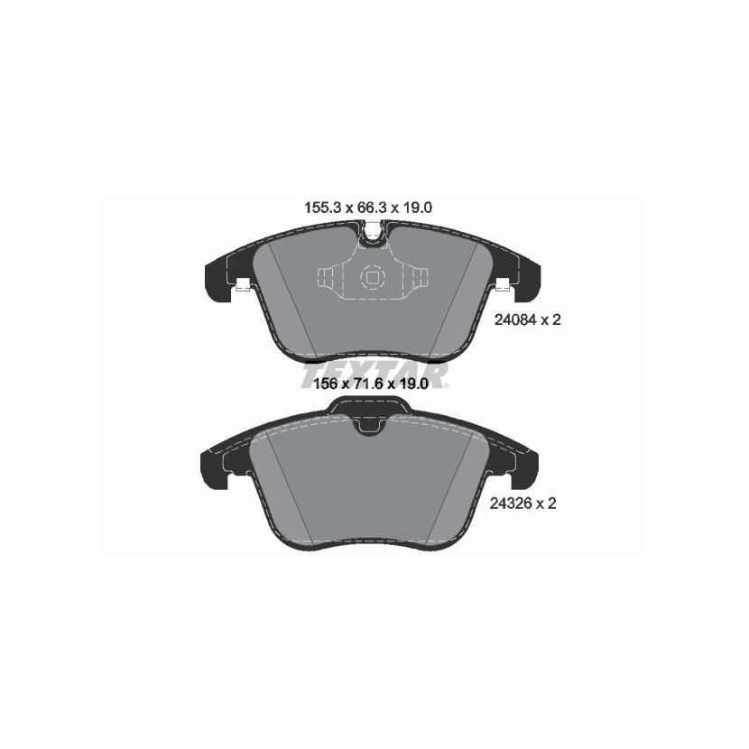 TEXTAR Bremsbelagsatz, Scheibenbremse 2408401 für C2C27290